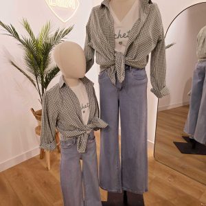 Chemisier vichy mère-fille