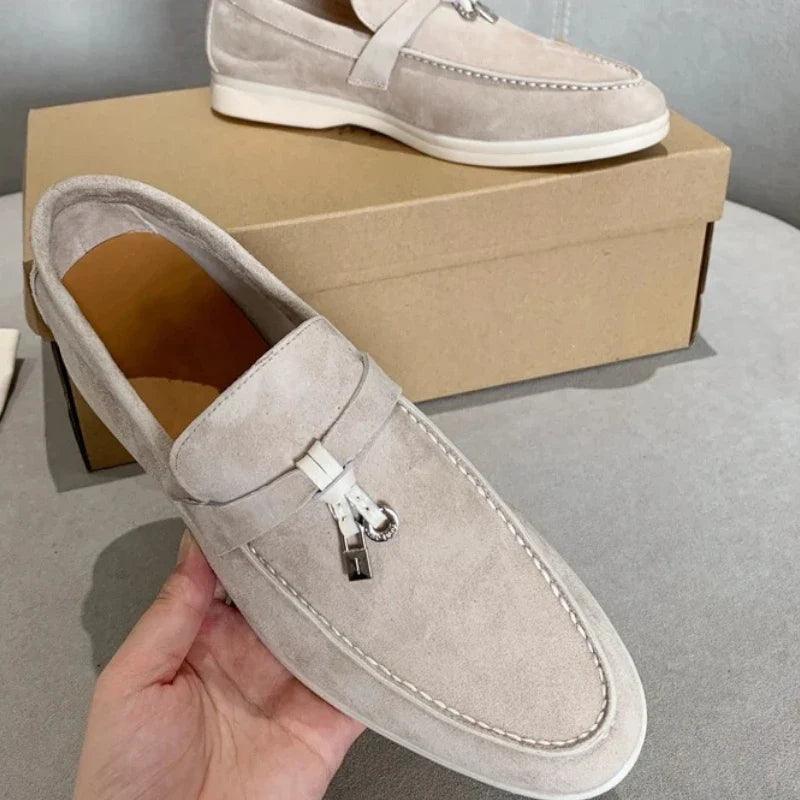 mocassin orthopédique femme classiques en daim – Image 2