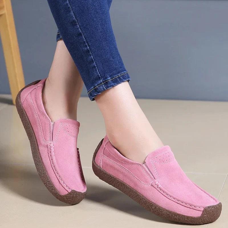 mocassin orthopédique femme en daim apparentes – Image 7