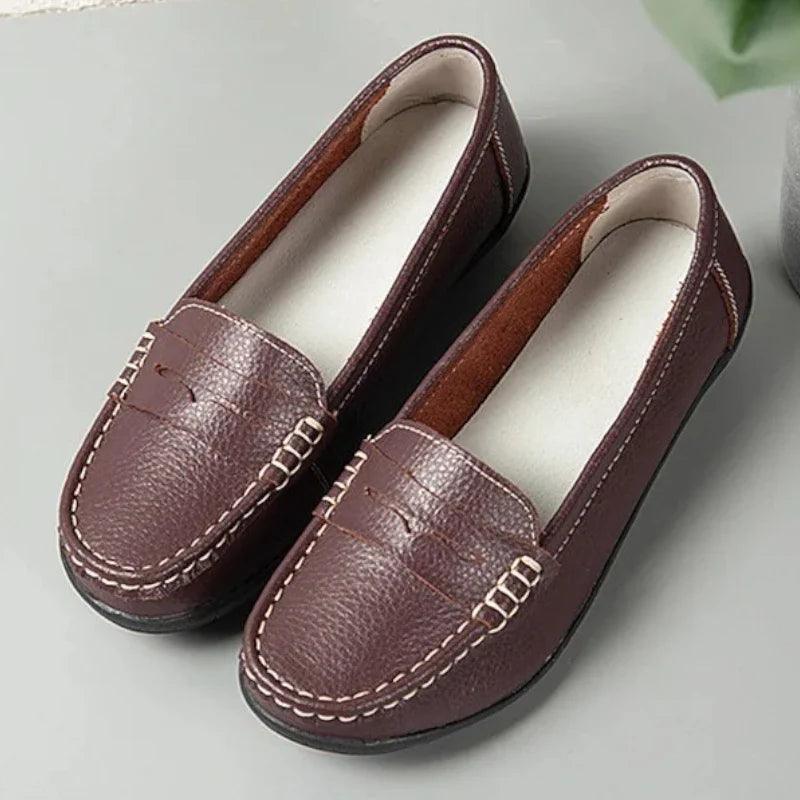 mocassin orthopédique femme en cuir compensées – Image 8