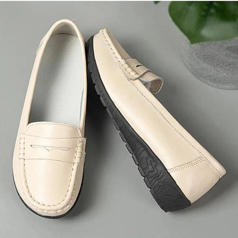 mocassin orthopédique femme en cuir compensées – Image 4