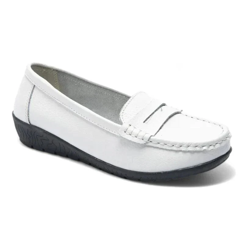 mocassin orthopédique femme en cuir compensées – Image 5