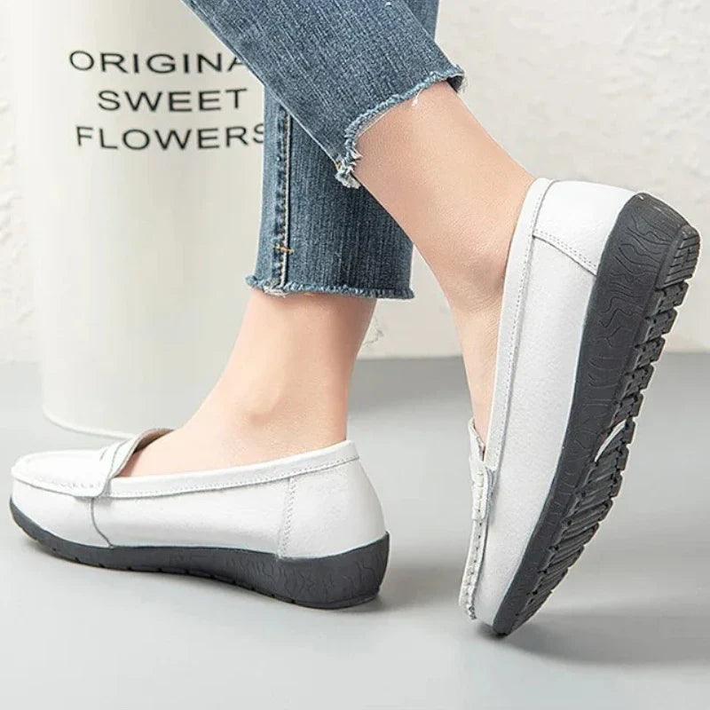 mocassin orthopédique femme en cuir compensées – Image 6