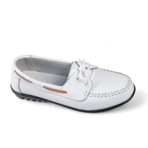 mocassin orthopédique femme plats en cuir à lacets