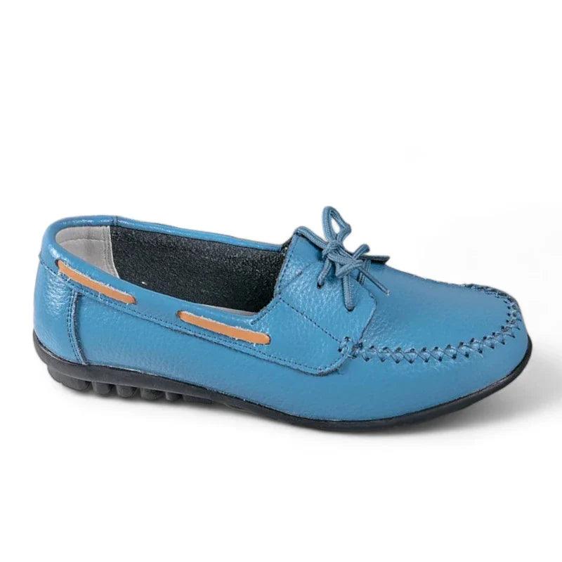 mocassin orthopédique femme plats en cuir à lacets – Image 8