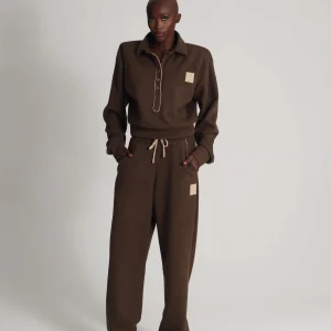 POLO NECK SHOULDER SWEATER COLOR