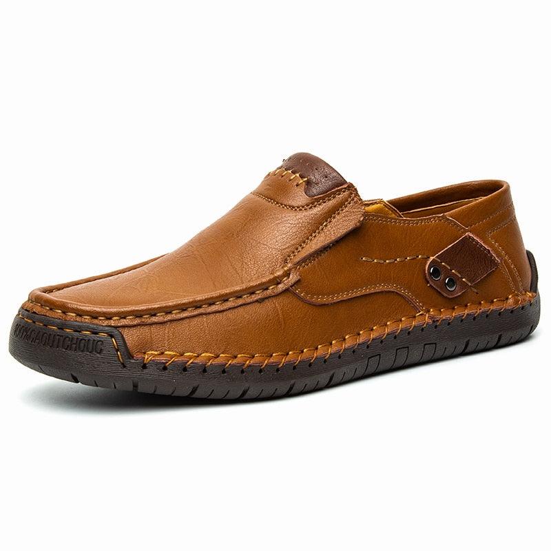Mocassins en cuir à semelle caoutchouc pour hommes - Voltem – Image 6