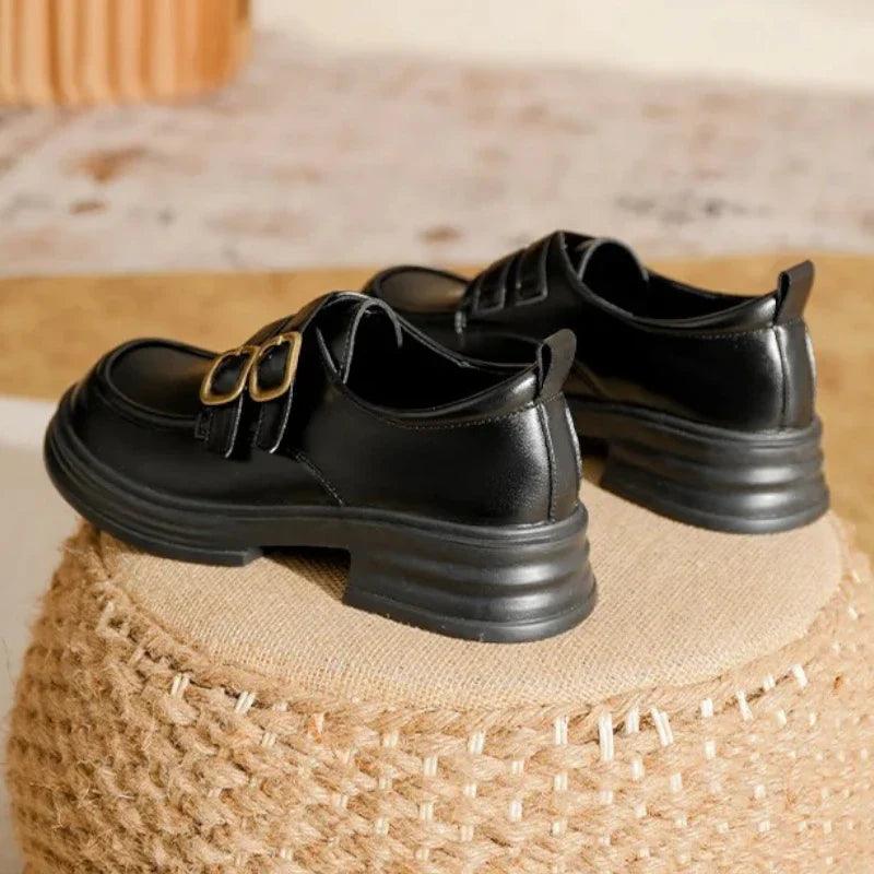 mocassin orthopédique femme vernis à deux boucles – Image 8