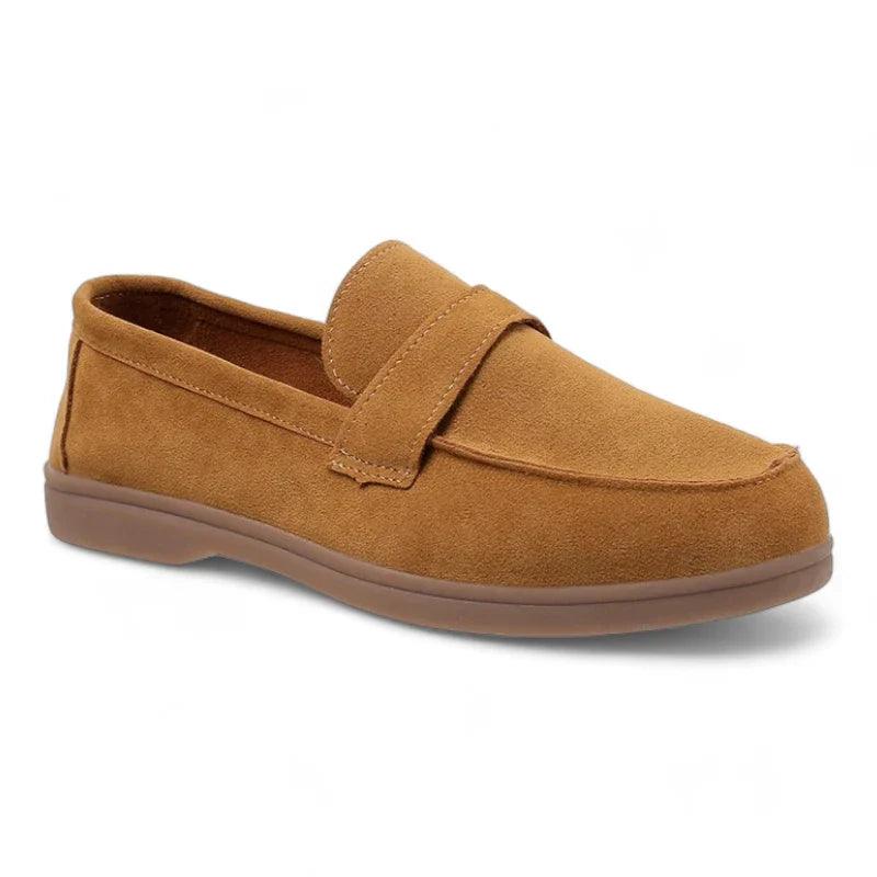 mocassin orthopédique femme élégants en faux daim