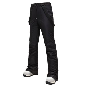 Pantalon ski femme ajusté avec bretelles