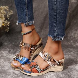 Sandales orthopédiques femme à plateforme compensée -Fanny