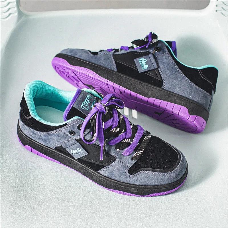 Chaussures Orthopédiques de skate basses avec lacets contrastés pour femmes - Ryler – Image 4