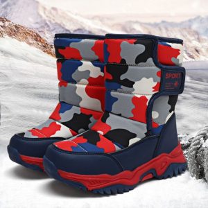 Après-ski enfant bottes camouflage avec doublure