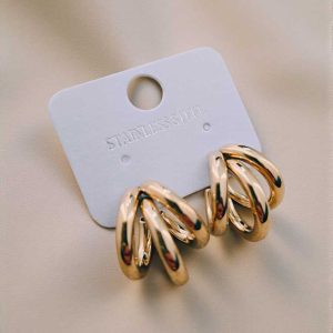 BO1/ Boucles d’oreilles triple