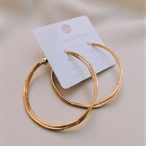 BO4/ Boucles créoles texturées