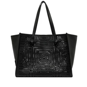 Cabas cuir ajouré lunaire