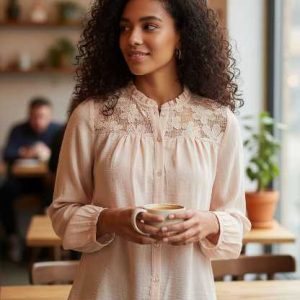 Chemisier avec dentelle