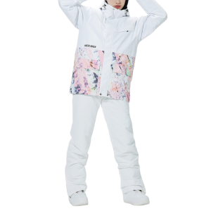 Combinaison de ski femme ensemble salopette veste colorée