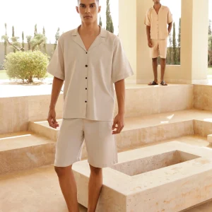 Bermuda crème en lin