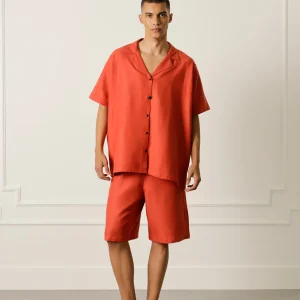 Bermuda orange en lin