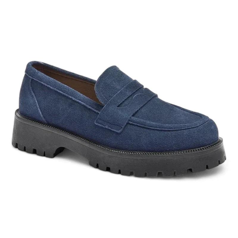 mocassin orthopédique femme compensés en daim – Image 4