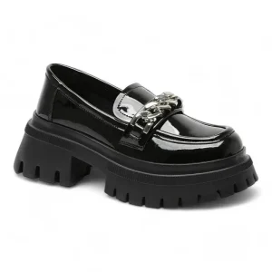 mocassin orthopédique femme vernis compensés