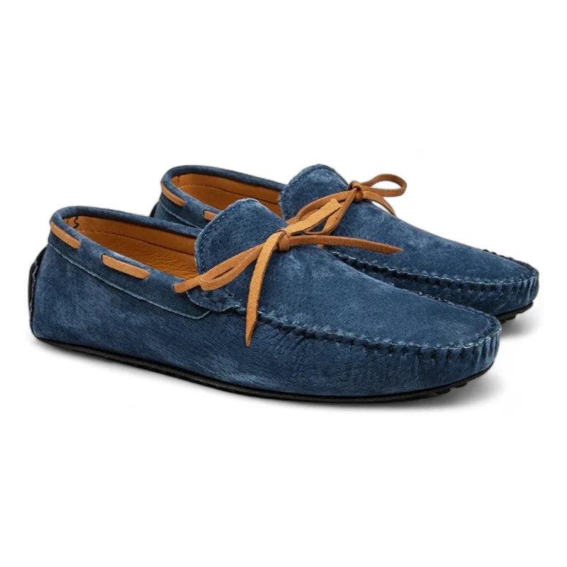 mocassin orthopédique femme en daim à lacets – Image 2