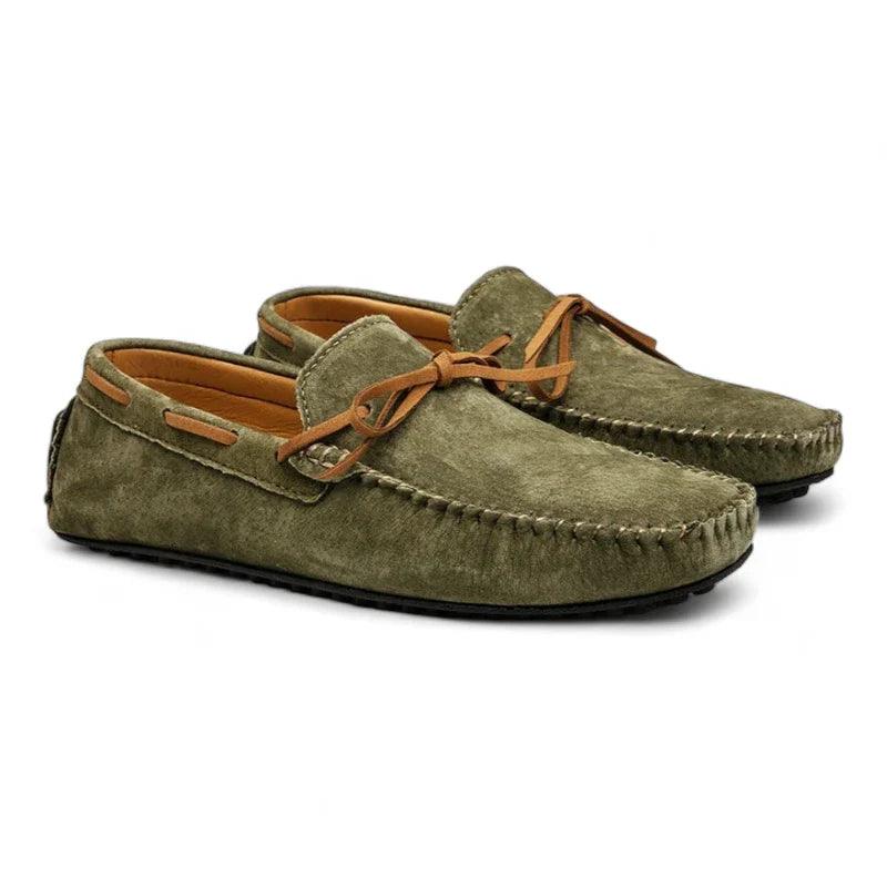 mocassin orthopédique femme en daim à lacets – Image 5