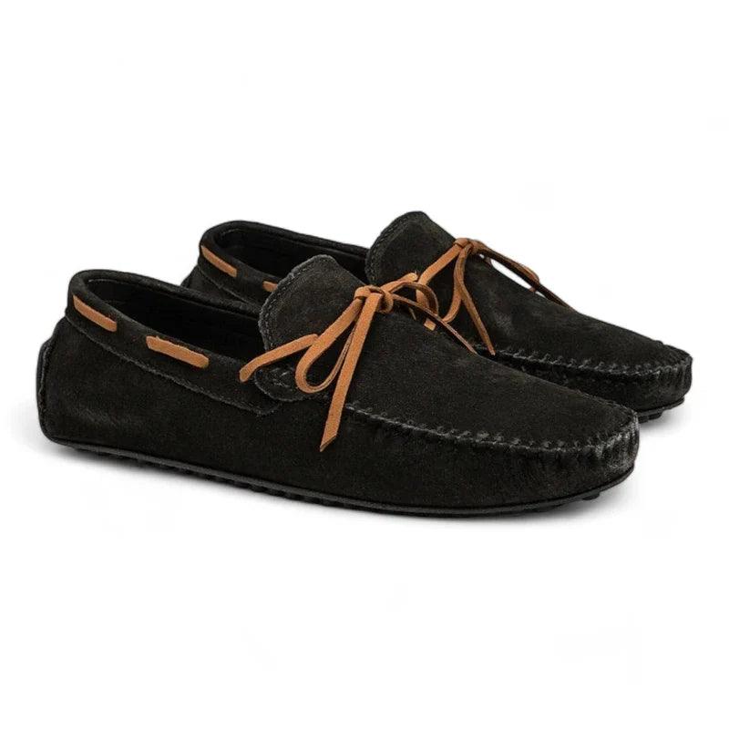 mocassin orthopédique femme en daim à lacets – Image 7