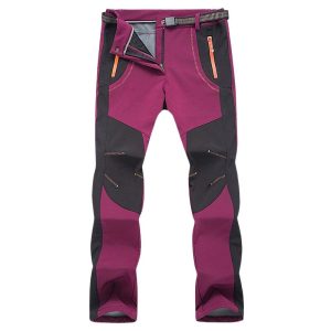 Pantalon ski femme léger chaud avec coutures renforcées