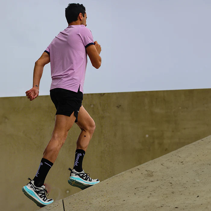 Chaussettes Running Hautes - La Hipster Noir – Image 4