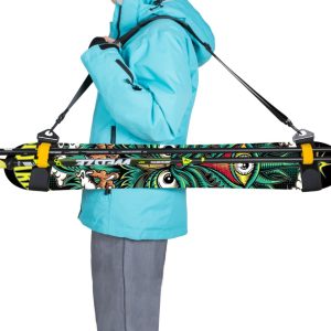 Porte ski épaule noir avec sangle ajustable