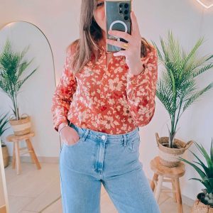 Chemisier viscose fleuri