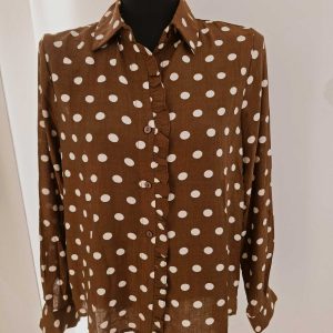 Chemisier pois chocolat