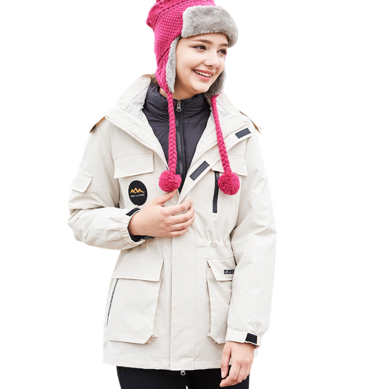 Veste ski femme parka à col zippé – Image 2