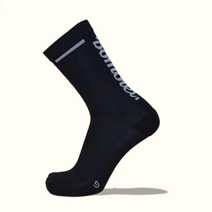 Chaussettes Running Hautes - La Hipster Noir – Image 2